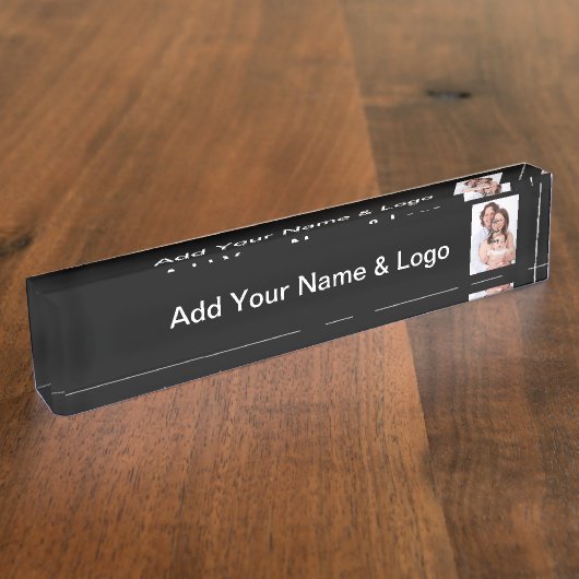 Porte-nom Pour Bureau Créez vos propres (Taille)