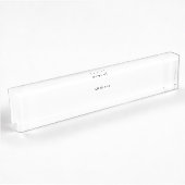 Porte-nom Pour Bureau Créez votre propre blanc