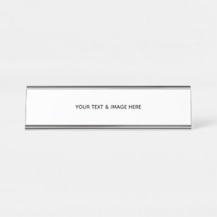 Porte-nom Pour Bureau Créez votre propre carte de note plate personnalis