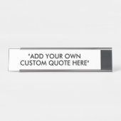 Porte-nom Pour Bureau Créez votre propre devis personnalisé (Devant)