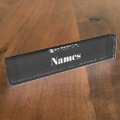 Porte-nom Pour Bureau Créez votre propre personnalisation (Taille)