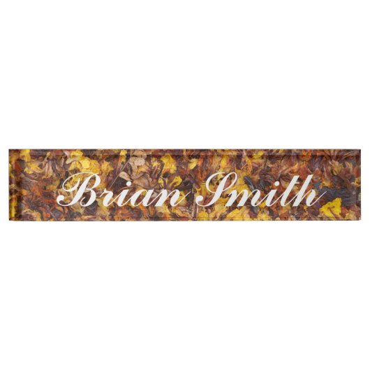 Porte-nom Pour Bureau Créez votre propre plaque d'identification (Devant)