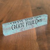 Porte-nom Pour Bureau Créez votre propre plaque signalétique (Taille)