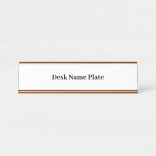 Porte-nom Pour Bureau Créez Votre Propre Promotion de Marque Simple