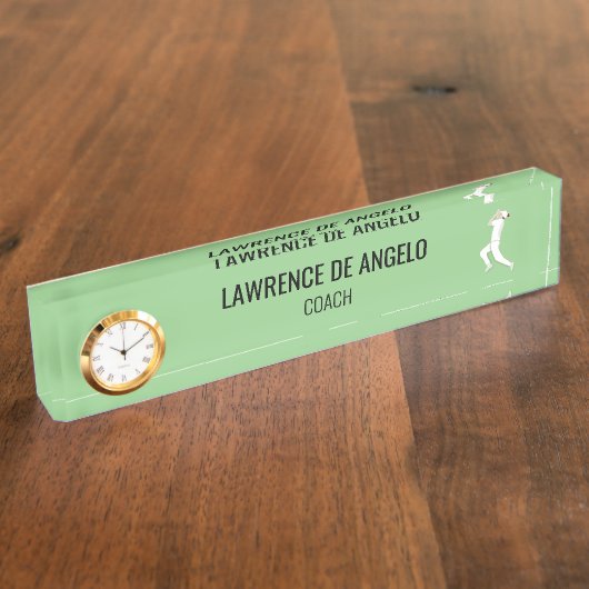 Porte-nom Pour Bureau Cricket (Taille)