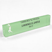 Porte-nom Pour Bureau Cricket