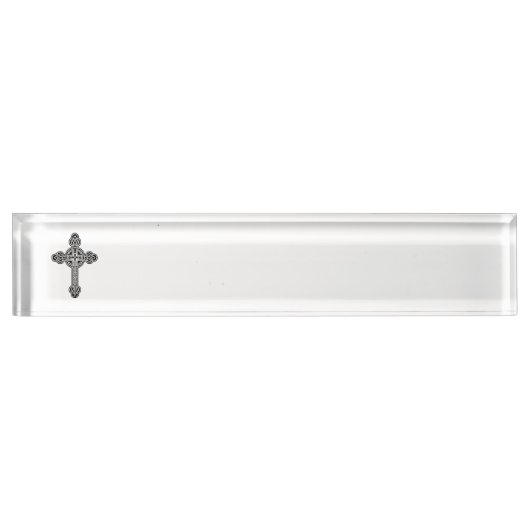 Porte-nom Pour Bureau Croix celtique (Devant)