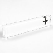 Porte-nom Pour Bureau Croix chrétienne