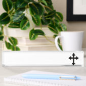 Porte-nom Pour Bureau Croix chrétienne