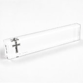 Porte-nom Pour Bureau Croix chrétienne