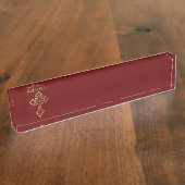 Porte-nom Pour Bureau Croix chrétienne (Taille)