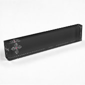 Porte-nom Pour Bureau Croix chrétienne