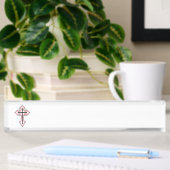 Porte-nom Pour Bureau Croix chrétienne
