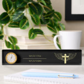 Porte-nom Pour Bureau Croix d'or