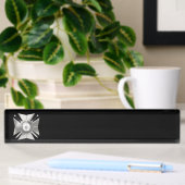 Porte-nom Pour Bureau Croix maçonnique