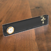 Porte-nom Pour Bureau Croix orthodoxe chrétienne (Taille)