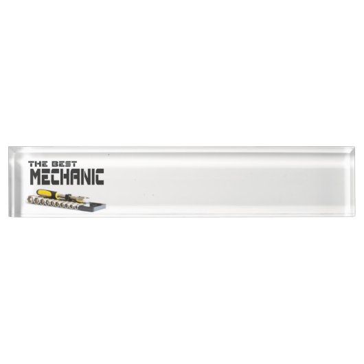 Porte-nom Pour Bureau Culot wrenches (Devant)