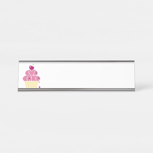 Porte-nom Pour Bureau Cupcake (Devant)