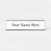 Porte-nom Pour Bureau Customisez-Le ! (Devant)