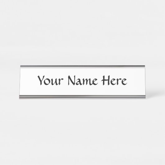Porte-nom Pour Bureau Customisez-Le ! (Devant)