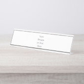 Porte-nom Pour Bureau Customizable Your Design or Text Here Personalized (Devant)