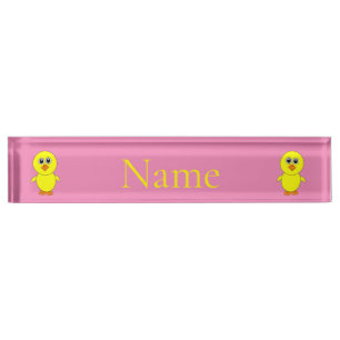 Porte-nom Pour Bureau Cute Chick Thunder_Cove