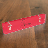 Porte-nom Pour Bureau Cute Giraffe Couple Thunder_Cove (Taille)