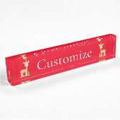 Porte-nom Pour Bureau Cute Giraffe Munching Thunder_Cove