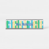 Porte-nom Pour Bureau Cute Livres Anglais Enseignant (Devant)