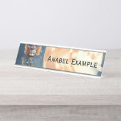 Porte-nom Pour Bureau Cute Moonlit Fantasy Creature  (Devant)