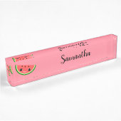 Porte-nom Pour Bureau Cute Watermelon