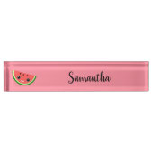 Porte-nom Pour Bureau Cute Watermelon (Devant)