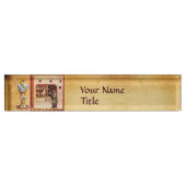 Porte-nom Pour Bureau CUVETTE de médecine de HYGEIA, pharmacie (Devant)