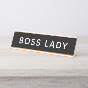 Porte-nom Pour Bureau Dame du chef