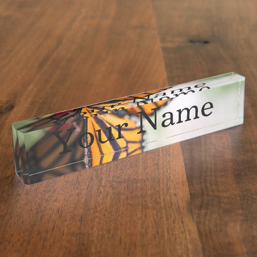 Porte-nom Pour Bureau Danaus Plexippus de monarque (Taille)