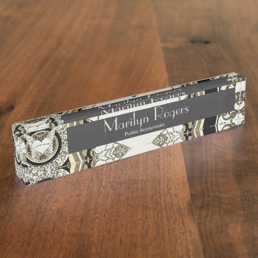 Porte-nom Pour Bureau Dans la mémoire affectueuse (Taille)