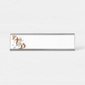 Porte-nom Pour Bureau Danse carrée (Devant)