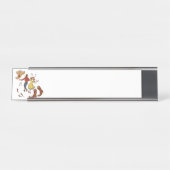 Porte-nom Pour Bureau Danse carrée (Devant)