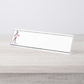 Porte-nom Pour Bureau Danseur classique (Devant)