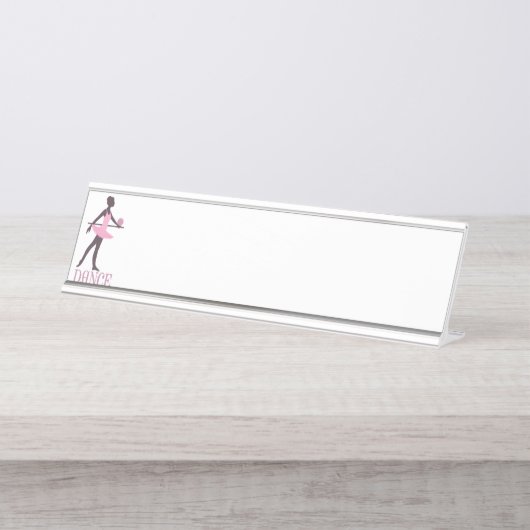 Porte-nom Pour Bureau Danseur classique (Devant)