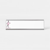 Porte-nom Pour Bureau Danseur classique (Devant)