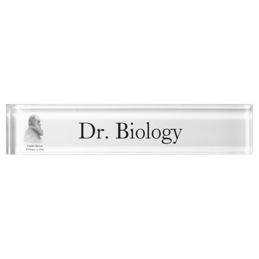 Porte-nom Pour Bureau Darwin (Devant)