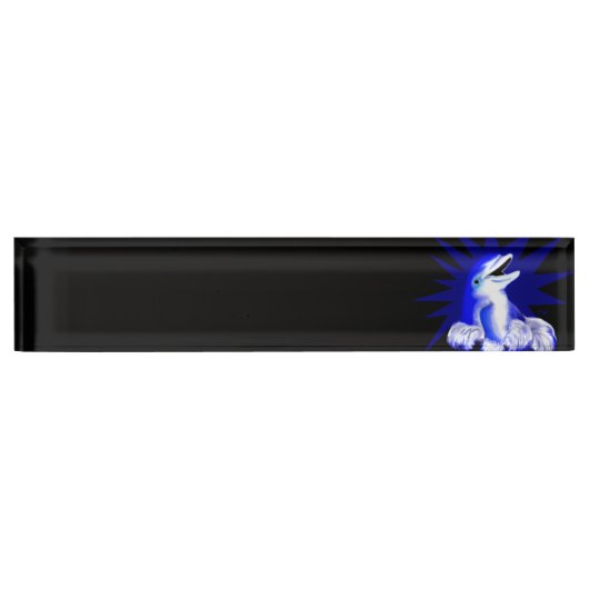 Porte-nom Pour Bureau Dauphin souriant (Devant)