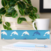Porte-nom Pour Bureau Dauphins bleus