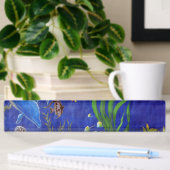 Porte-nom Pour Bureau Dauphins et poissons
