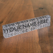 Porte-nom Pour Bureau ~ de GRANIT (Taille)