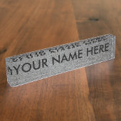 Porte-nom Pour Bureau ~ de la DALLE EN BÉTON v.2 (texture (Taille)