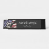 Porte-nom Pour Bureau Décès ou liberté (Devant)