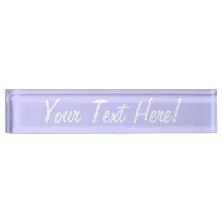 Porte-nom Pour Bureau Décor couleur lavande accent prêt à customiser