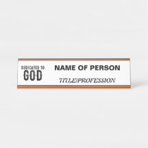 DÉDIÉ À DIEU PERSONNALISABLE COOL TEXTE NOIR